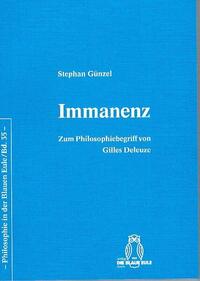 Vorderes Coverbild Immanenz