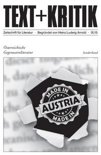 Vorderes Coverbild Österreichische Gegenwartsliteratur
