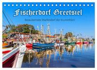 Vorderes Coverbild Fischerdorf Greetsiel (Tischkalender 2025 DIN A5 quer), CALVENDO Monatskalender