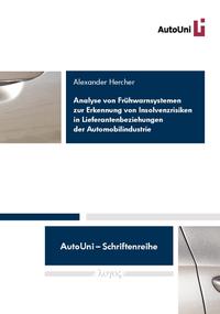 Vorderes Coverbild Analyse von Frühwarnsystemen zur Erkennung von Insolvenzrisiken in Lieferantenbeziehungen der Automobilindustrie