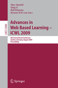 Vorderes Coverbild Advances in Web Based Learning - ICWL 2009