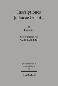 Vorderes Coverbild Inscriptiones Judaicae Orientis
