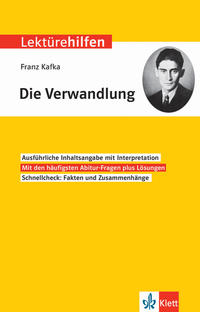 Vorderes Coverbild Klett Lektürehilfen Franz Kafka, Die Verwandlung