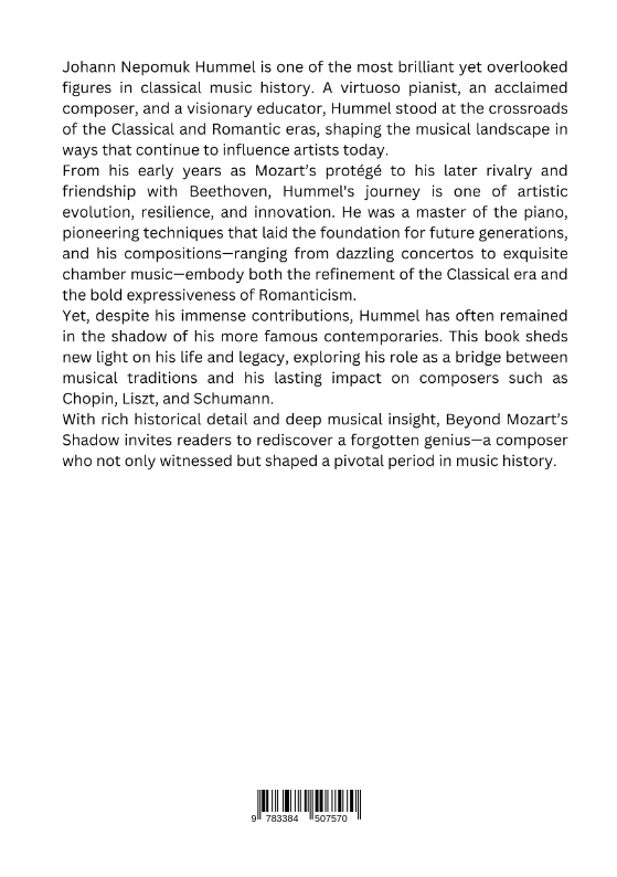 Rückseitencover Beyond Mozart’s Shadow: The Artistry of Johann Nepomuk Hummel