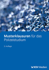 Vorderes Coverbild Musterklausuren für das Polizeistudium