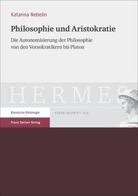 Vorderes Coverbild Philosophie und Aristokratie