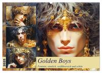 Vorderes Coverbild Golden Boys. Feminin, sinnlich, verführersich und schön (Wandkalender 2025 DIN A2 quer), CALVENDO Monatskalender