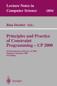 Vorderes Coverbild Principles and Practice of Constraint Programming - CP 2000