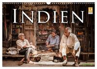 Vorderes Coverbild Alltag in Indien (Wandkalender 2025 DIN A3 quer), CALVENDO Monatskalender