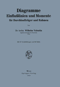 Vorderes Coverbild Diagramme Einflußlinien und Momente für Durchlaufträger und Rahmen