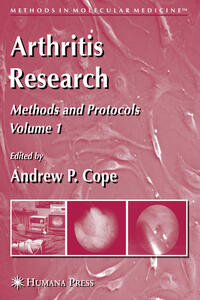 Vorderes Coverbild Arthritis Research