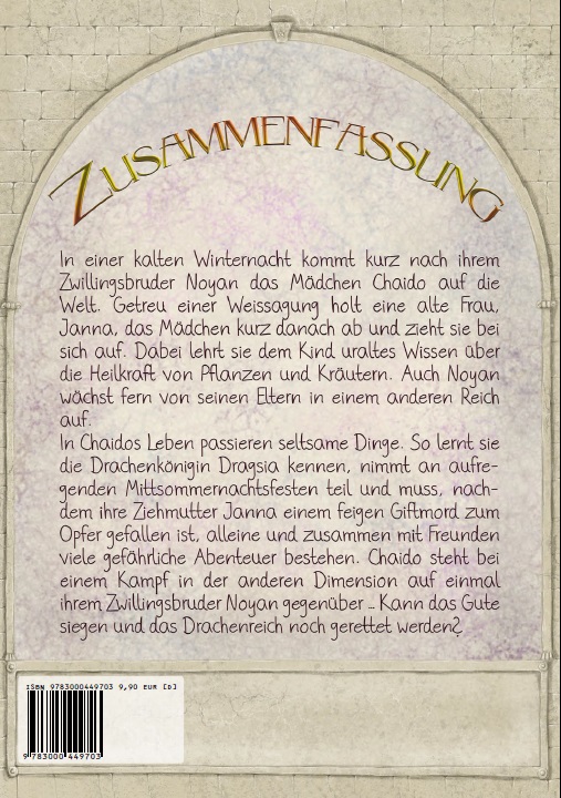 Rückseitencover Chaido, das Drachenmädchen
