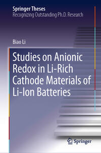 Vorderes Coverbild Studies on Anionic Redox in Li-Rich Cathode Materials of Li-Ion Batteries