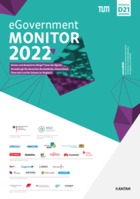 Vorderes Coverbild eGovernment MONITOR 2022