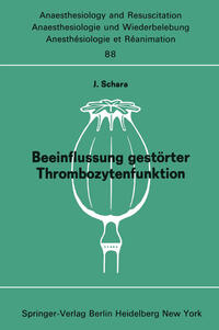 Vorderes Coverbild Beeinflussung gestörter Thrombozytenfunktion