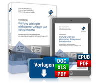 Vorderes Coverbild Handbuch Prüfung ortsfester elektrischer Anlagen und Betriebsmittel