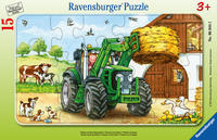 Vorderes Coverbild Kinderpuzzle 15 Teile - Traktor auf dem Bauernhof