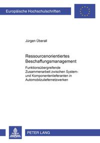 Vorderes Coverbild Ressourcenorientiertes Beschaffungsmanagement