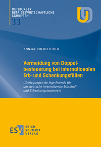 Vorderes Coverbild Vermeidung von Doppelbesteuerung bei internationalen Erb- und Schenkungsfällen