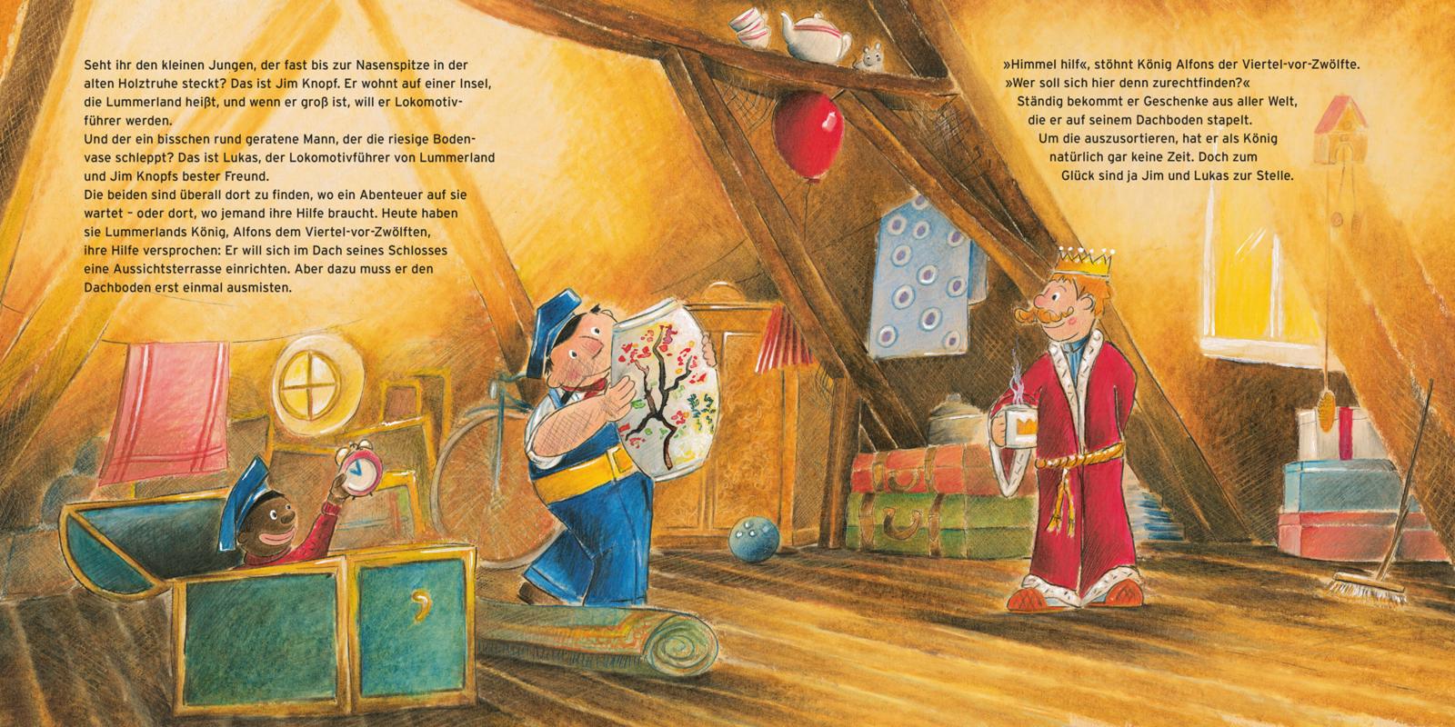 Beispielinhalt (Bild) Jim Knopf: Jim Knopf und der fliegende Teppich