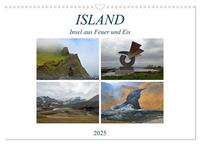 Vorderes Coverbild ISLAND, Insel aus Feuer und Eis (Wandkalender 2025 DIN A3 quer), CALVENDO Monatskalender
