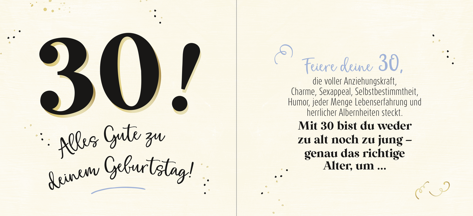 Beispielinhalt (Bild) 30 - Genau das richtige Alter, um ...