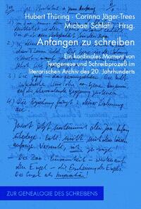 Vorderes Coverbild Anfangen zu schreiben