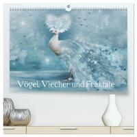 Vorderes Coverbild Vögel, Viecher und Fraktale (hochwertiger Premium Wandkalender 2025 DIN A2 quer), Kunstdruck in Hochglanz