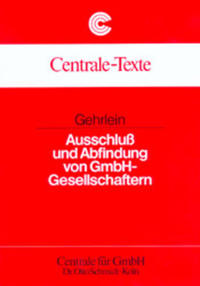 Vorderes Coverbild Ausschluss und Abfindung von GmbH-Gesellschaftern