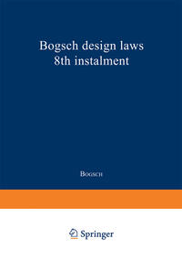Vorderes Coverbild Bogsch design laws 8th instalment