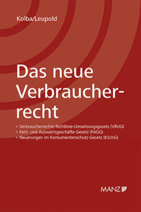Vorderes Coverbild Das neue Verbraucherrecht
