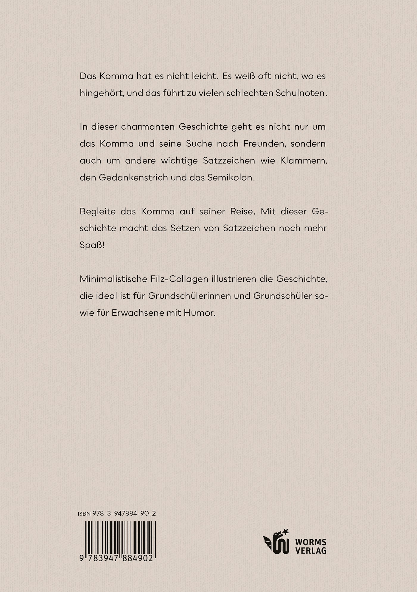 Rückseitencover Das Komma