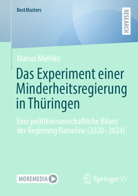 Vorderes Coverbild Das Experiment einer Minderheitsregierung in Thüringen