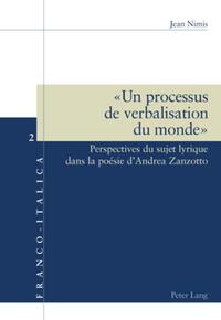 Vorderes Coverbild « Un processus de verbalisation du monde »