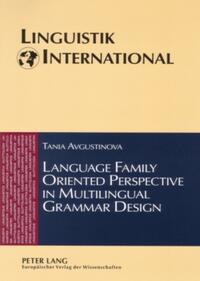 Vorderes Coverbild Language Family Oriented Perspective in Multilingual Grammar Design