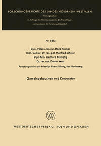 Vorderes Coverbild Gemeindehaushalt und Konjunktur