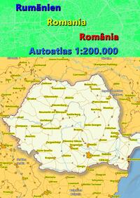 Vorderes Coverbild Rumänien Autoatlas, Straßenatlas 2023/2024 1:200.000 (România)