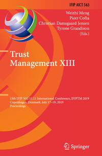 Vorderes Coverbild Trust Management XIII