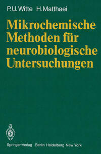 Vorderes Coverbild Mikrochemische Methoden für neurobiologische Untersuchungen