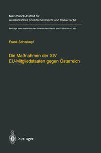 Vorderes Coverbild Die Maßnahmen der XIV EU-Mitgliedstaaten gegen Österreich