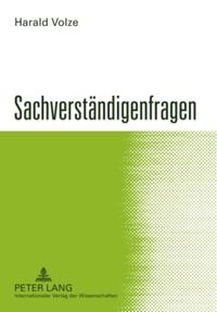 Vorderes Coverbild Sachverständigenfragen