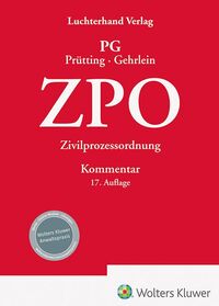 Vorderes Coverbild ZPO Kommentar
