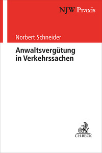 Vorderes Coverbild NJW-Praxis / Anwaltsvergütung in Verkehrssachen