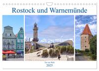 Vorderes Coverbild Rostock und Warnemünde - Tor zur Welt (Wandkalender 2025 DIN A4 quer), CALVENDO Monatskalender