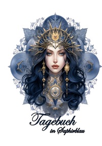 Vorderes Coverbild Tagebuch in Saphirblau