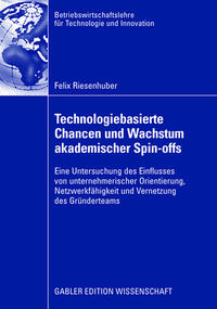 Vorderes Coverbild Technologiebasierte Chancen und Wachstum akademischer Spin-offs