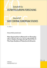 Vorderes Coverbild Zeitschrift für Ostmitteleuropa-Forschung (ZfO) 71/2 / Journal of East Central European Studies (JECES)