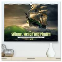 Vorderes Coverbild Stürme, Wellen und Piraten (hochwertiger Premium Wandkalender 2025 DIN A2 quer), Kunstdruck in Hochglanz