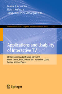 Vorderes Coverbild Applications and Usability of Interactive TV