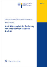 Vorderes Coverbild Konfliktlösung bei der Sanierung von Unternehmen nach dem StaRUG